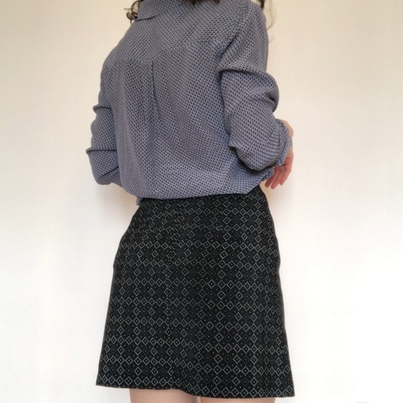 One of a kind mini black skirt 🌸 Made in Canada - Picture 9 of 14